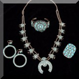 J04. Turquoise jewelry. 